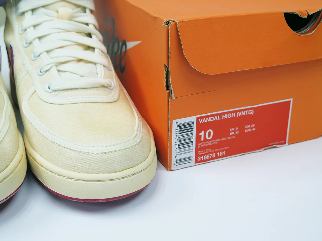 NIKE VANDAL HIGH VINTAGE (VNTG) - WHITE 318678-161 - Image 4