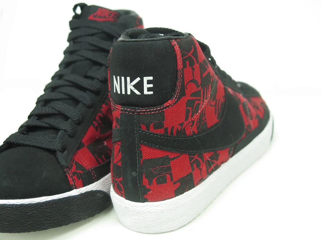 NIKE X STUSSY X NEIGHBORHOOD X NIKE BLAZER HIGH PREMIUM TZ RED US10 - Image 3